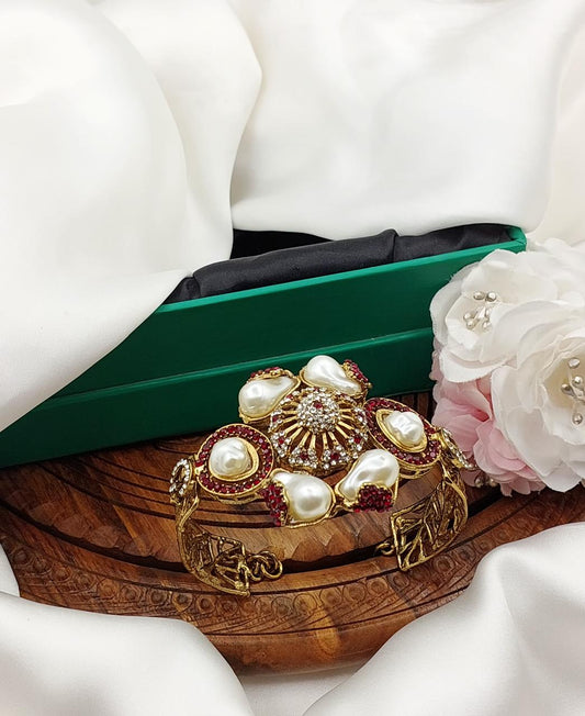 Mother Pearl Free size Bracelet-2770 Nayab Jewellery