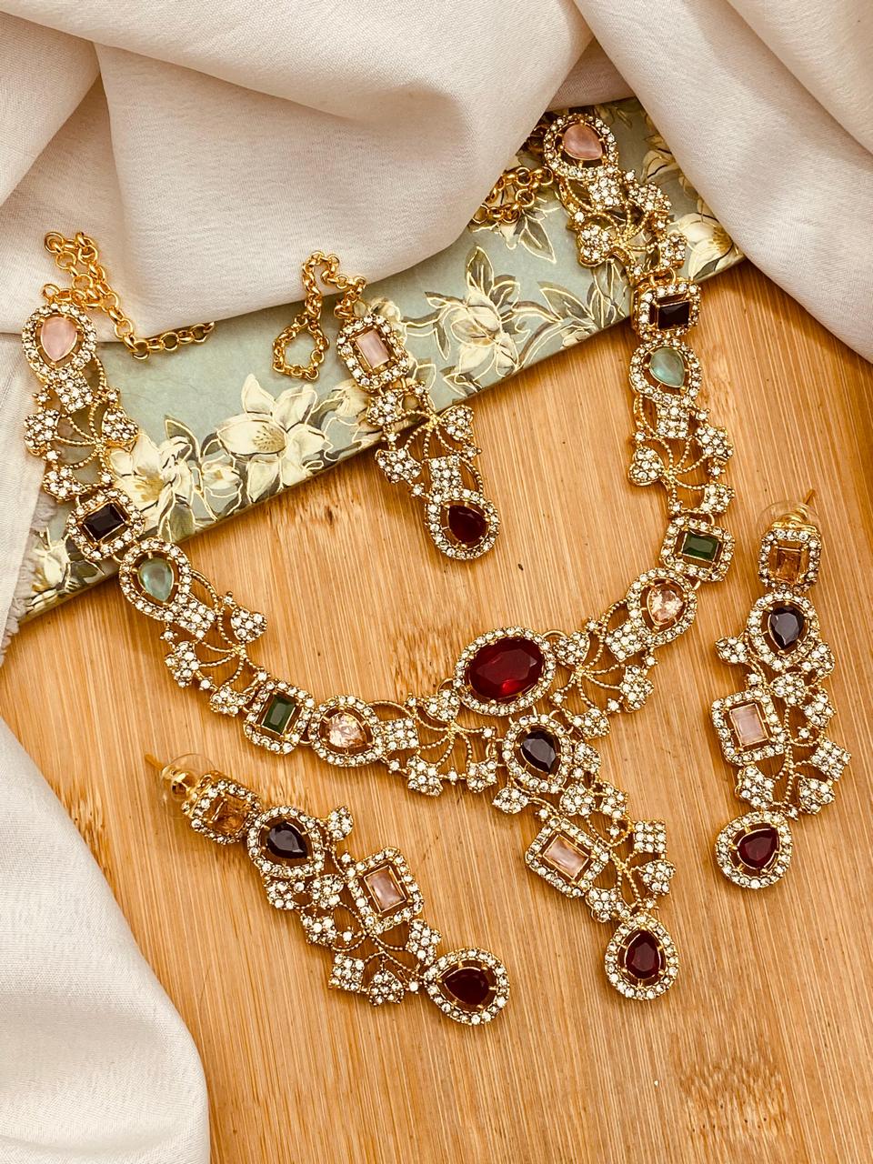 Turkish Necklace set-2778 Nayab Jewellery
