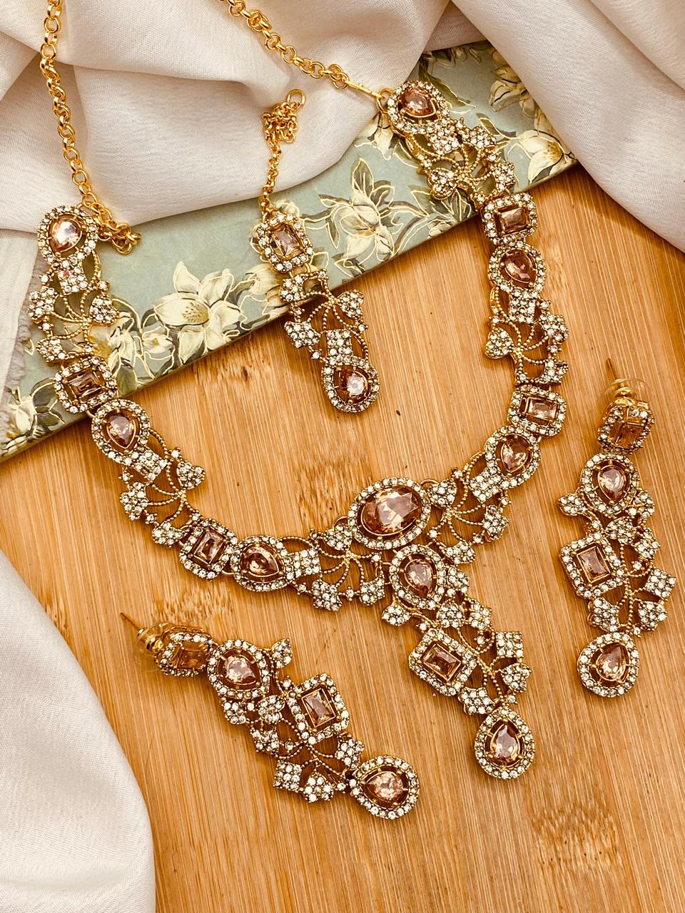 Turkish Necklace set-2778 Nayab Jewellery