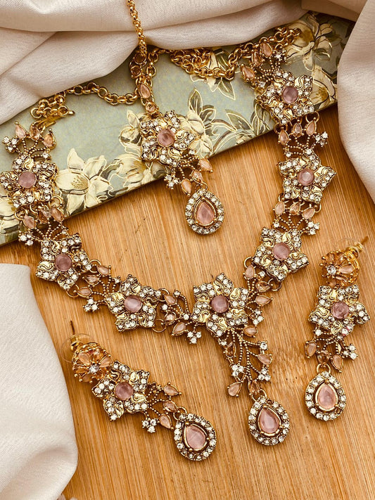 Turkish Necklace set-2816 Nayab Jewellery