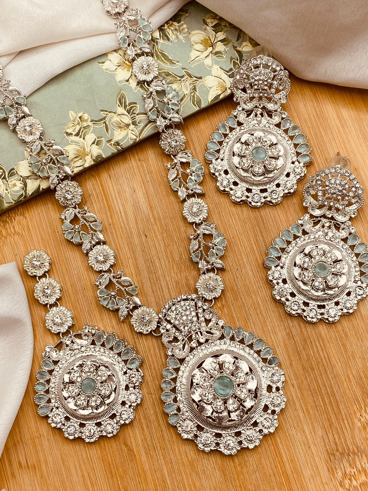 Turkish Mala set Silver-2819 Nayab Jewellery