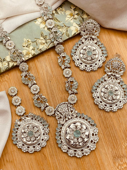 Turkish Mala set Silver-2819 Nayab Jewellery