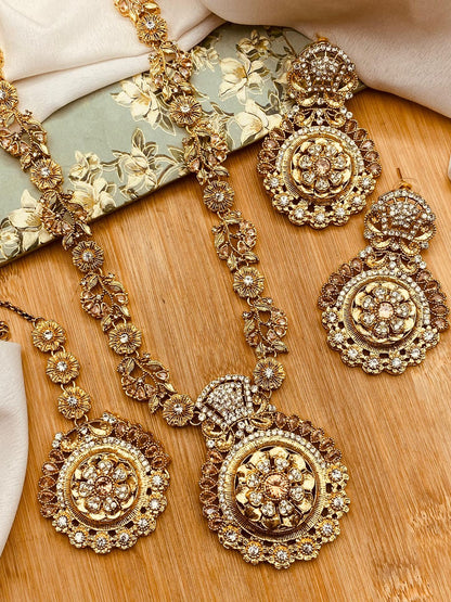 Turkish Mala set Golden-2819 Nayab Jewellery