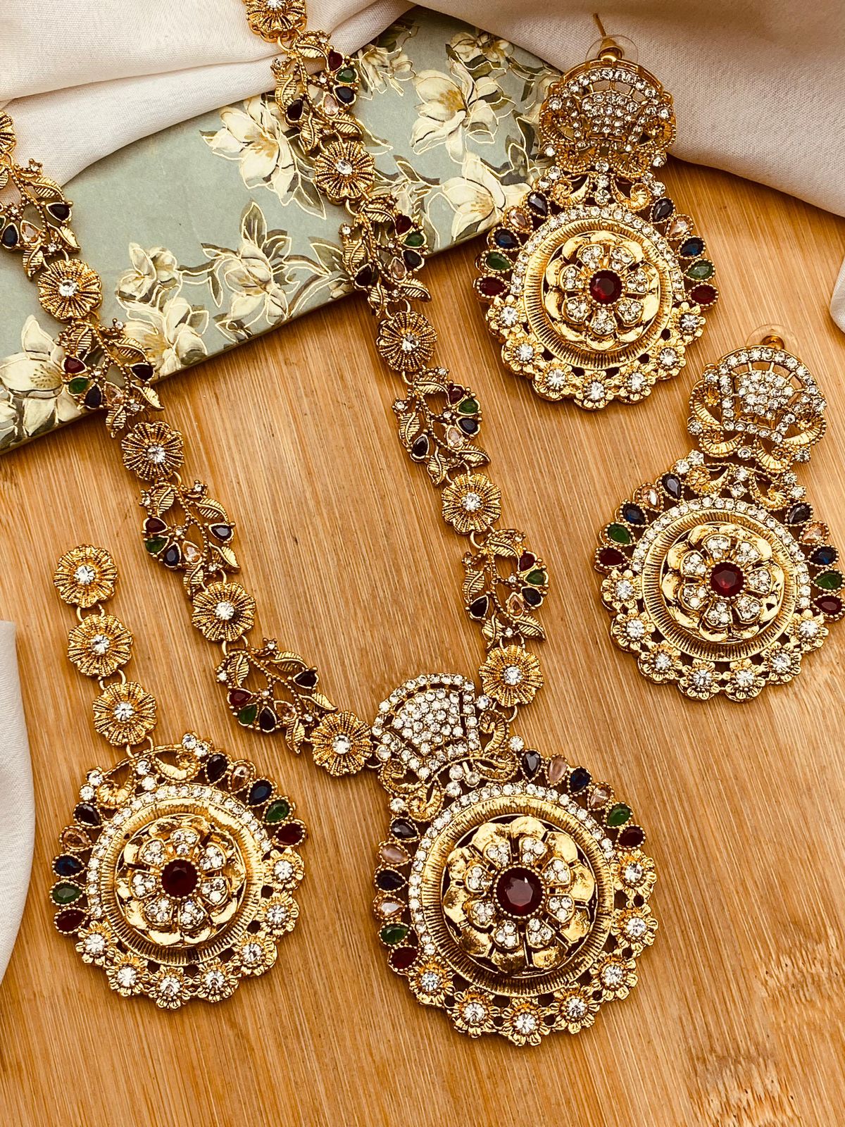 Turkish Mala set Golden-2819 Nayab Jewellery