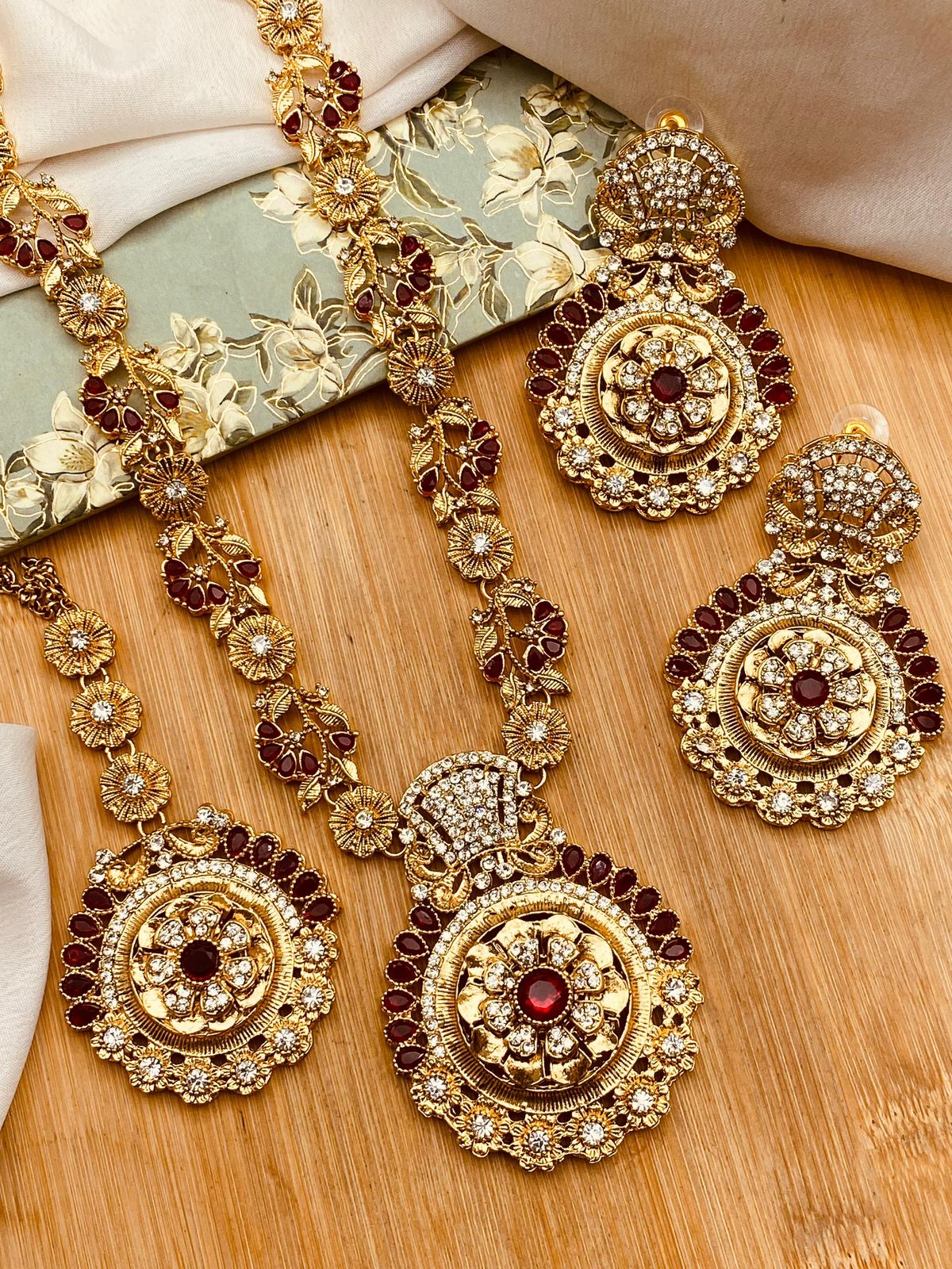 Turkish Mala set Golden-2819 Nayab Jewellery