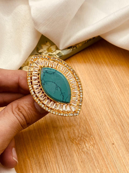 Almond Zarcon Brig Size Ring (Adjustable)-2842