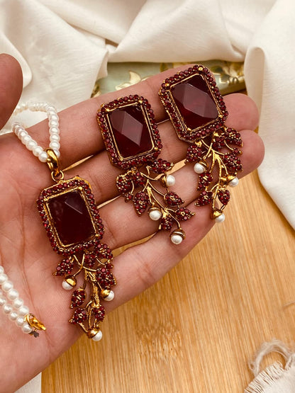 Thrkish Locket Set with Mala L-901