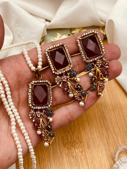 Thrkish Locket Set with Mala L-901