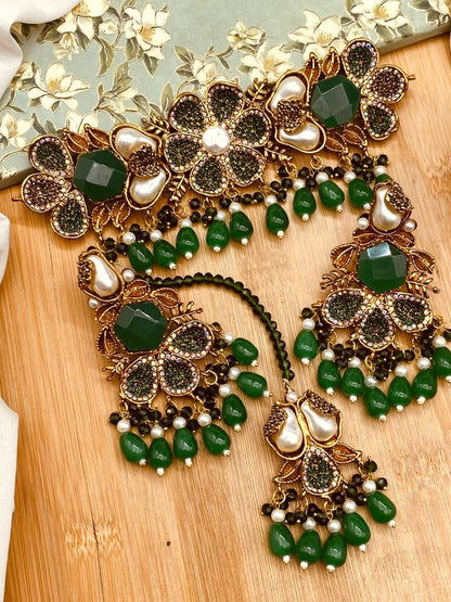 Turkish Mother Pearl Chokar set N-101