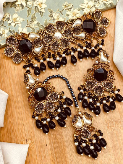 Turkish Mother Pearl Chokar set N-101