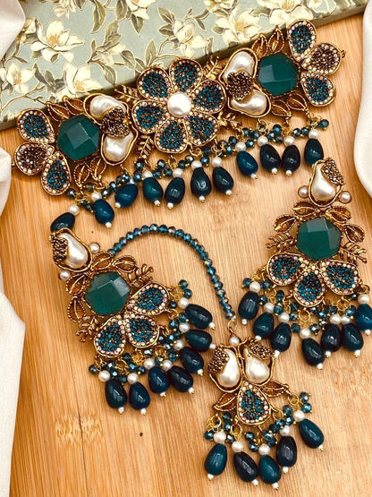 Turkish Mother Pearl Chokar set N-101