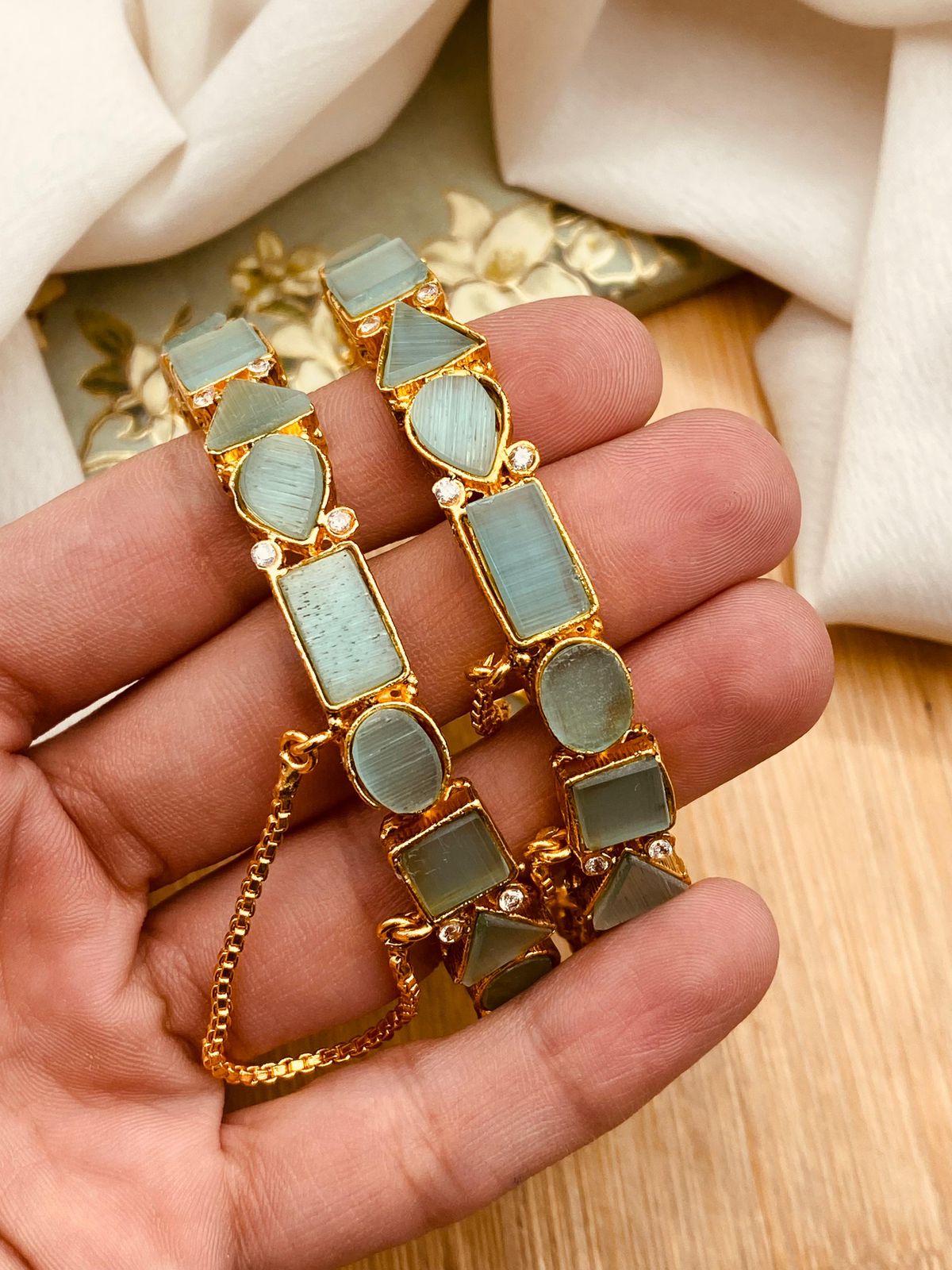 Egyptian openable Bangles (pair) BL-5039