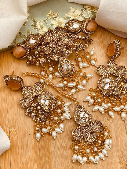 Turkish Guluband Necklace set N-111