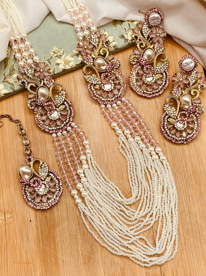 Turkish Mother Pearl Mala set ML-211