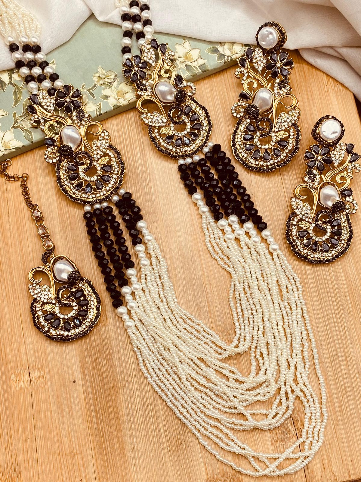 Turkish Mother Pearl Mala set ML-211