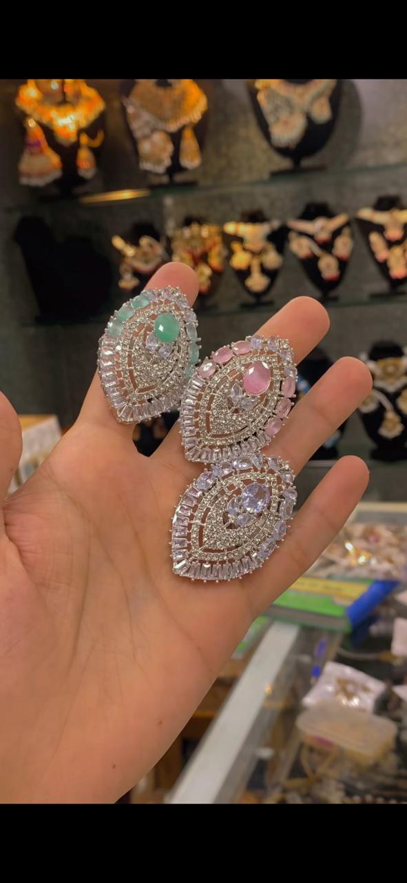 Turkish Zirconia adjustable Ring R-416-Silver