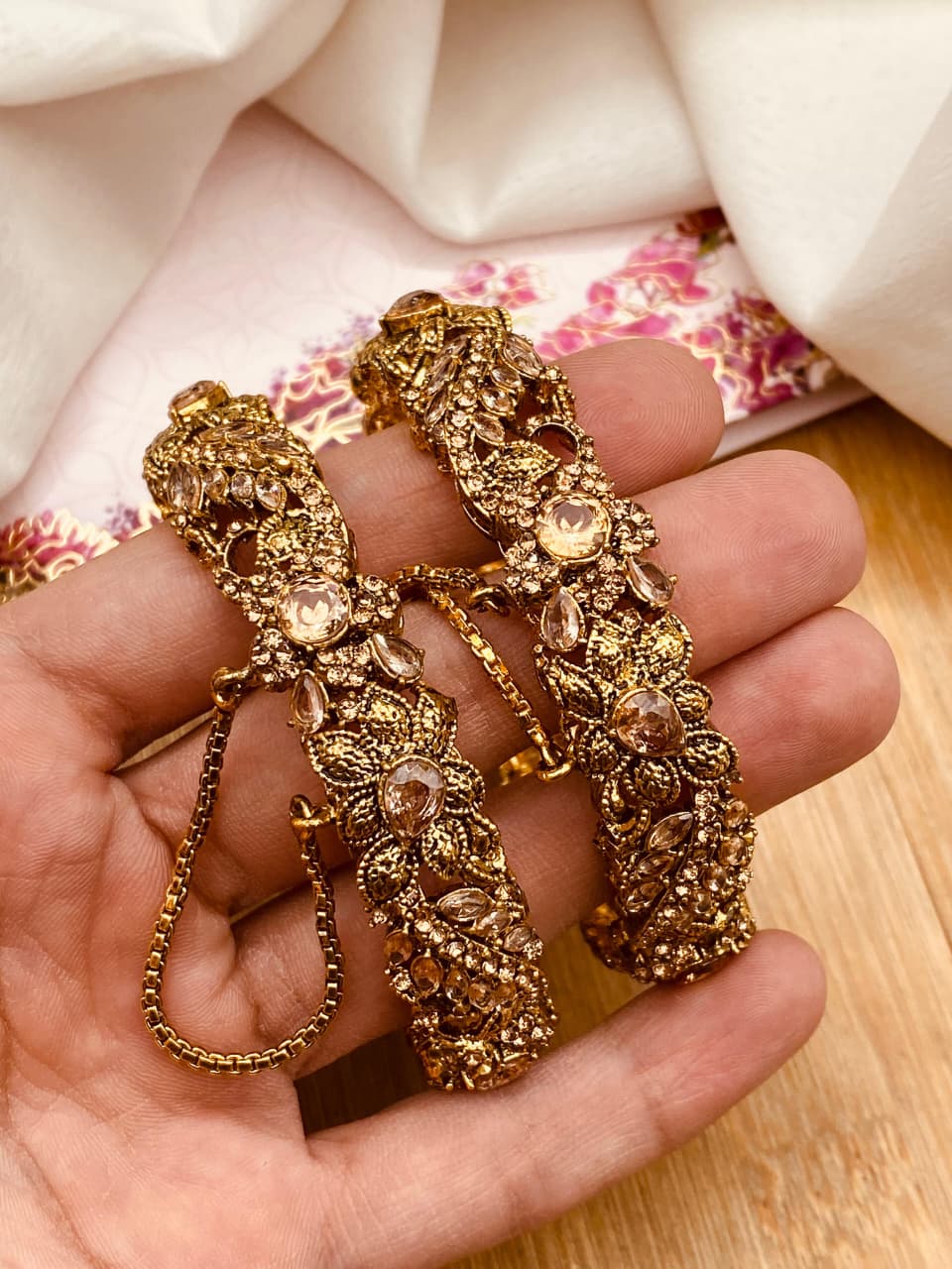 Designer Openable Bangles (pair) BL-5048