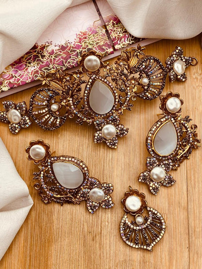 Turkish Chokar Necklace set N-1031