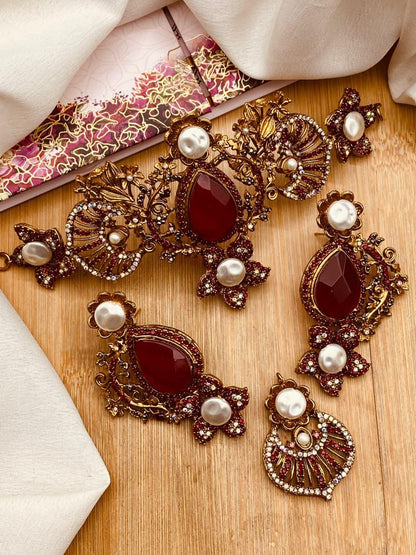 Turkish Chokar Necklace set N-1031