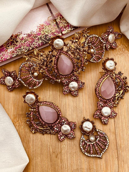 Turkish Chokar Necklace set N-1031