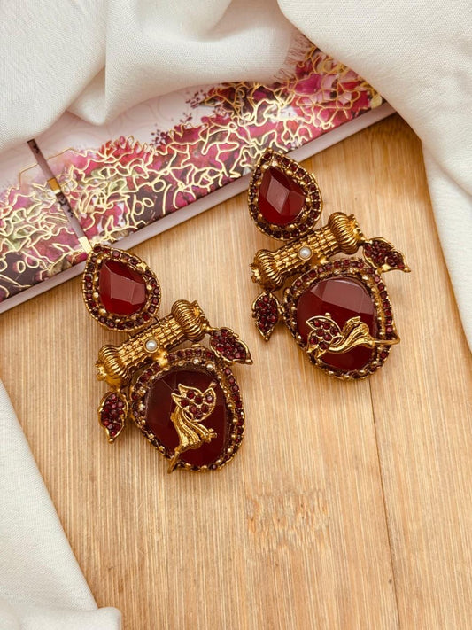 Turkish Dimond Cut Earrings E-3031