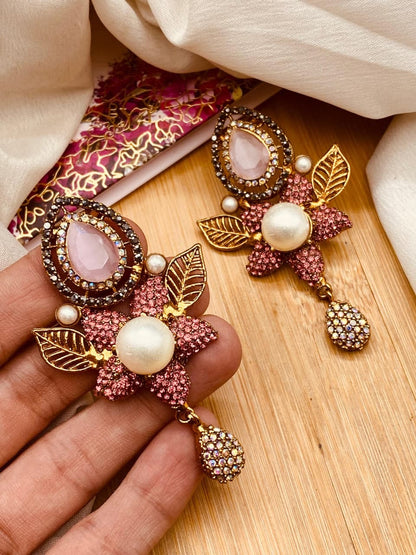 Turkish Mother Pearl Earrings E-3052