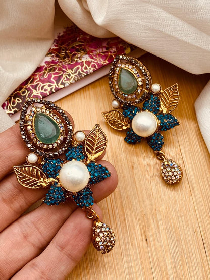 Turkish Mother Pearl Earrings E-3052