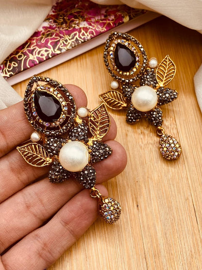 Turkish Mother Pearl Earrings E-3052
