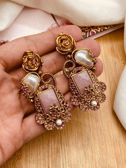 Turkish Mother Pearl Earrings E-3053