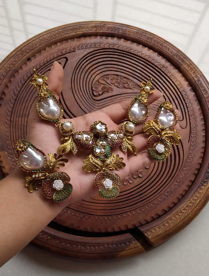 Mother of Pearl Necklace set-2824