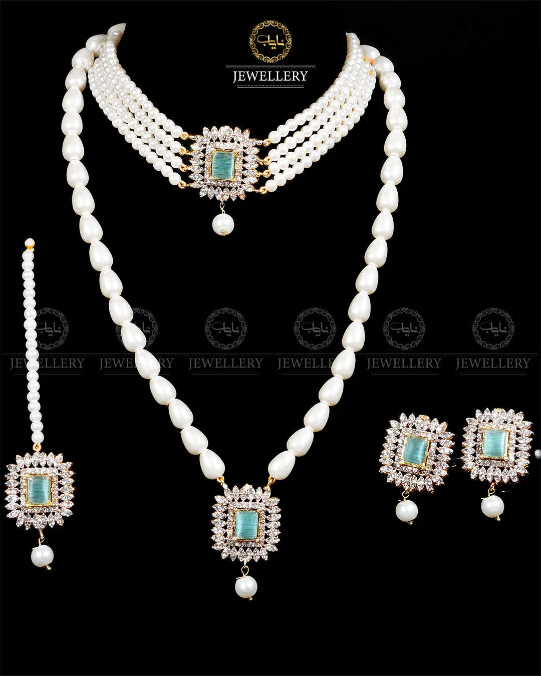 Zarcon 5 pcs combo double set -1960-G Nayab Jewellery