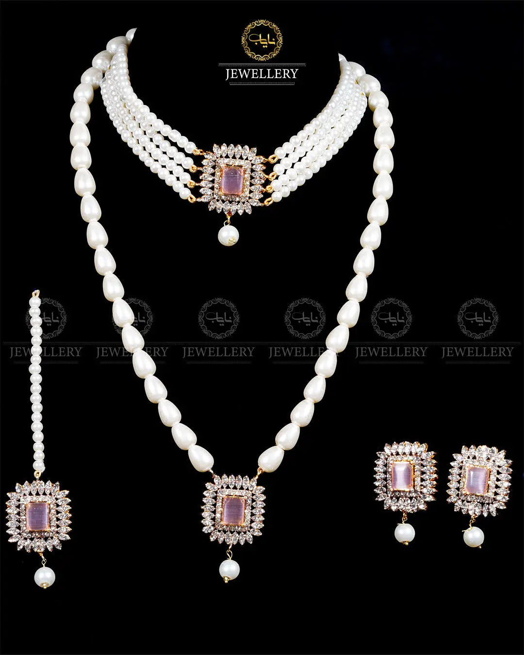 Zarcon 5 pcs combo double set -1960-G Nayab Jewellery