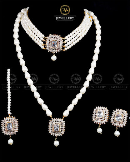 Zarcon 5 pcs combo double set -1960-G Nayab Jewellery