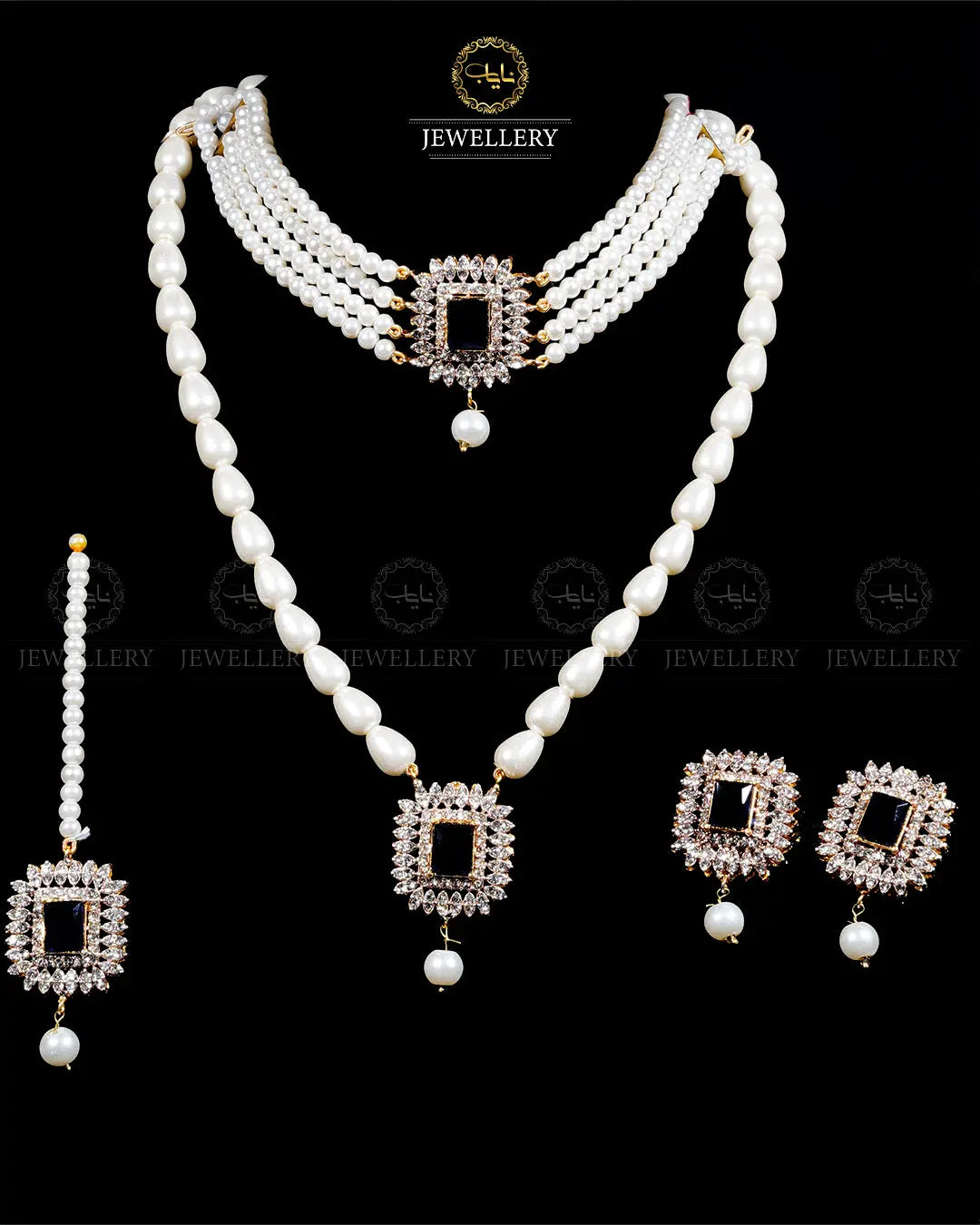 Zarcon 5 pcs combo double set -1960-G Nayab Jewellery