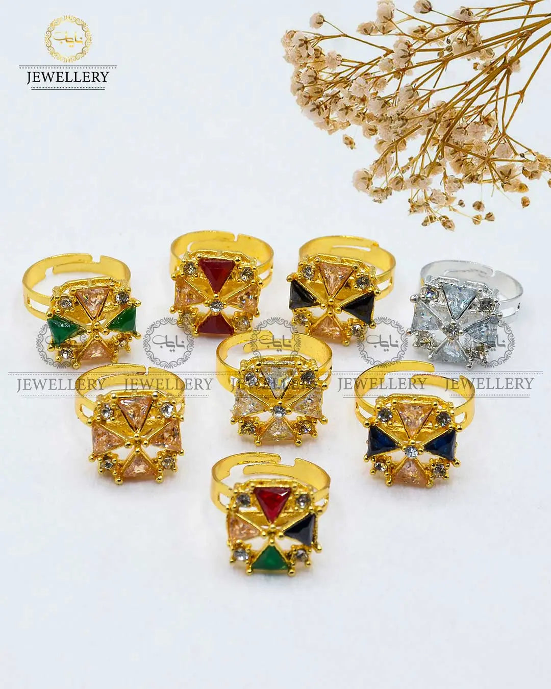 Zarcon Adjustable Ring  NJ -1690 Nayab Jewellery