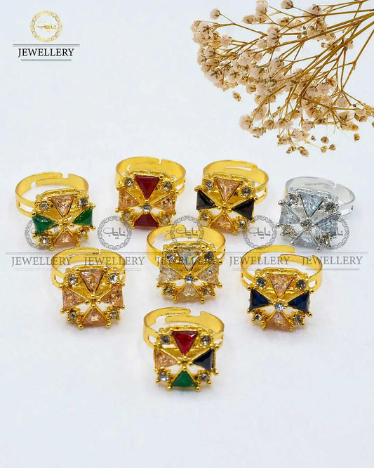 Zarcon Adjustable Ring  NJ -1690 Nayab Jewellery