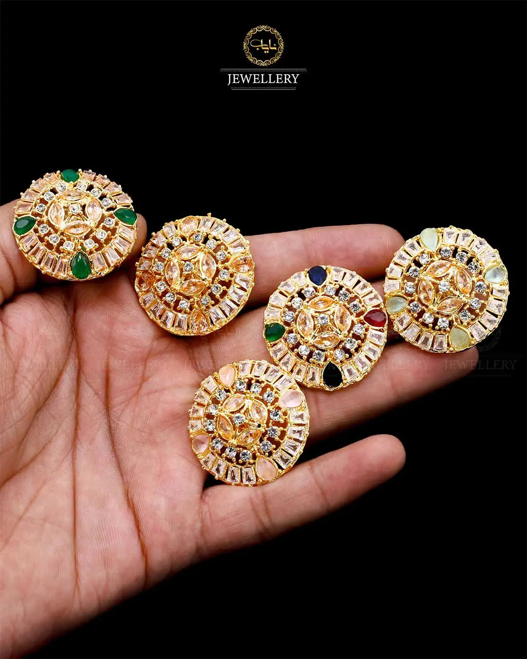 Zarcon Adjustable Ring NJ -1692 Nayab Jewellery