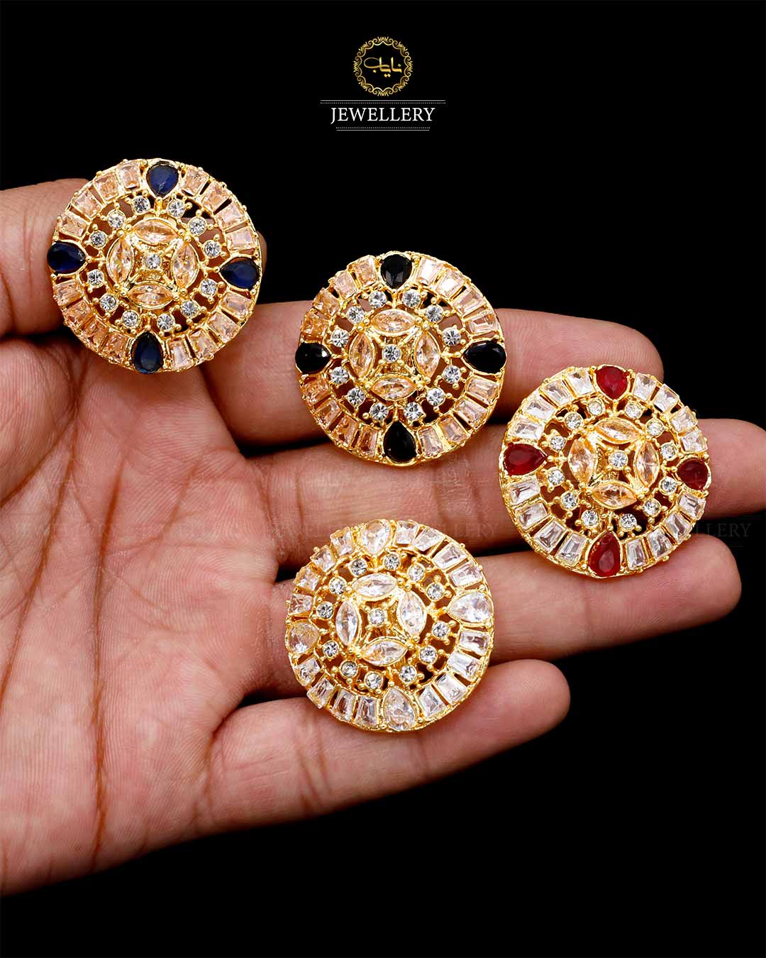 Zarcon Adjustable Ring NJ -1692 Nayab Jewellery