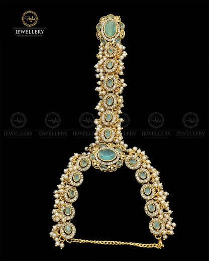 Zarcon Anja (Bracelet with Ring) NJ-1859-G Nayab Jewellery