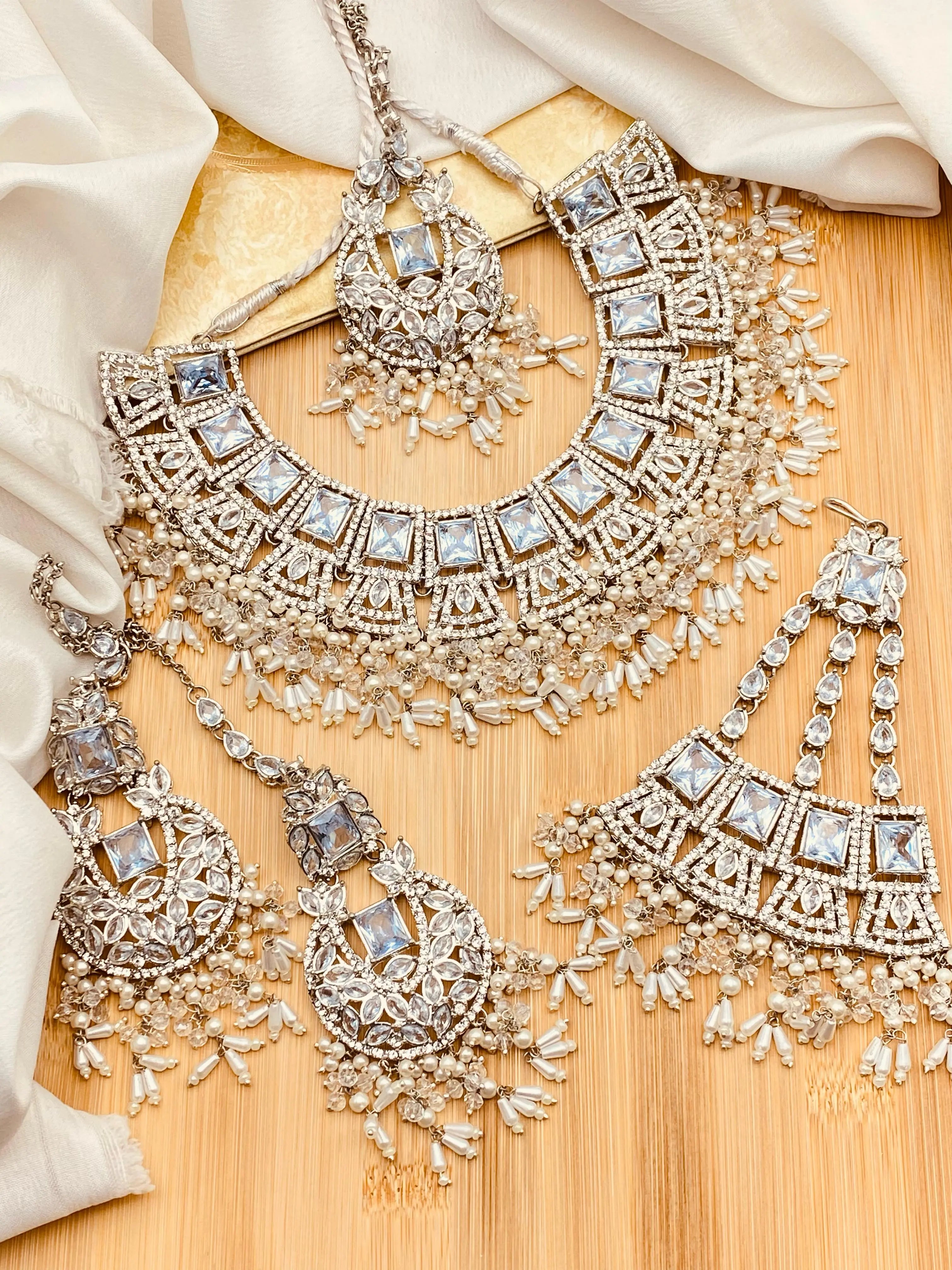 Zarcon Bridal Set NJ-1565 Nayab Jewellery