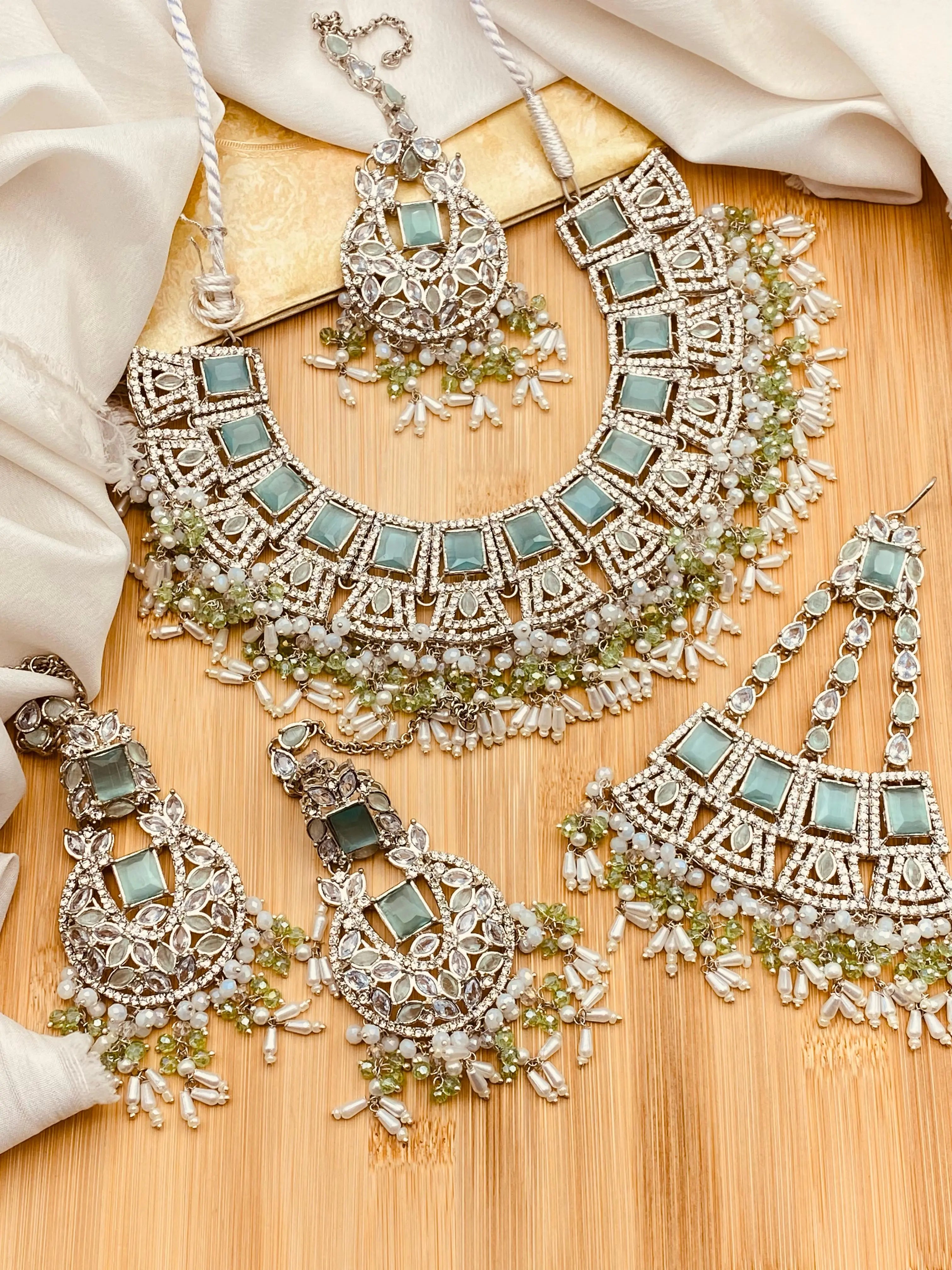 Zarcon Bridal Set NJ-1565 Nayab Jewellery