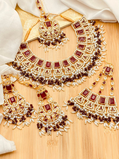 Zarcon Bridal Set NJ-1565 Nayab Jewellery