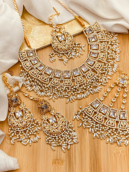 Zarcon Bridal Set NJ-1565 Nayab Jewellery