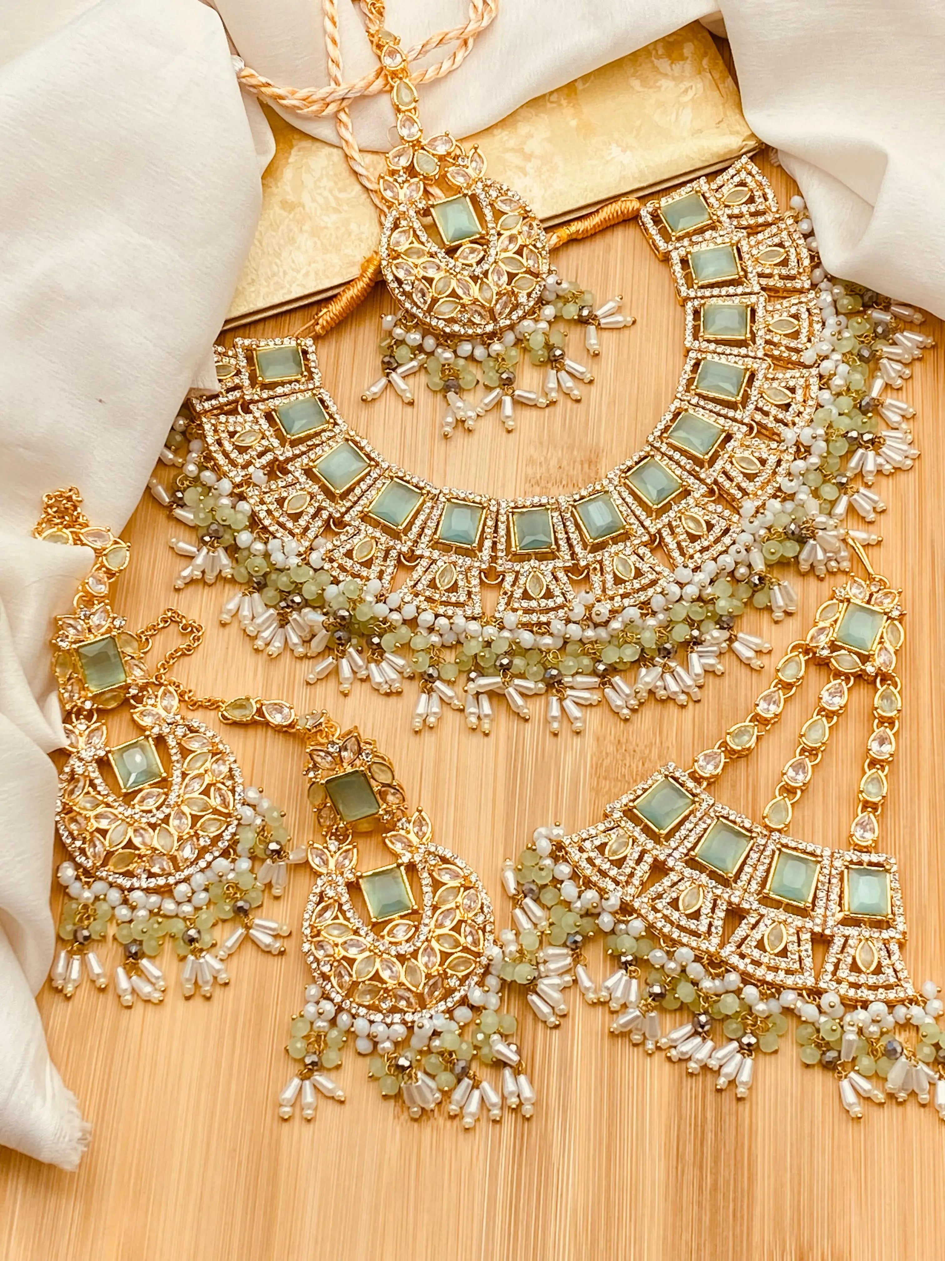 Zarcon Bridal Set NJ-1565 Nayab Jewellery