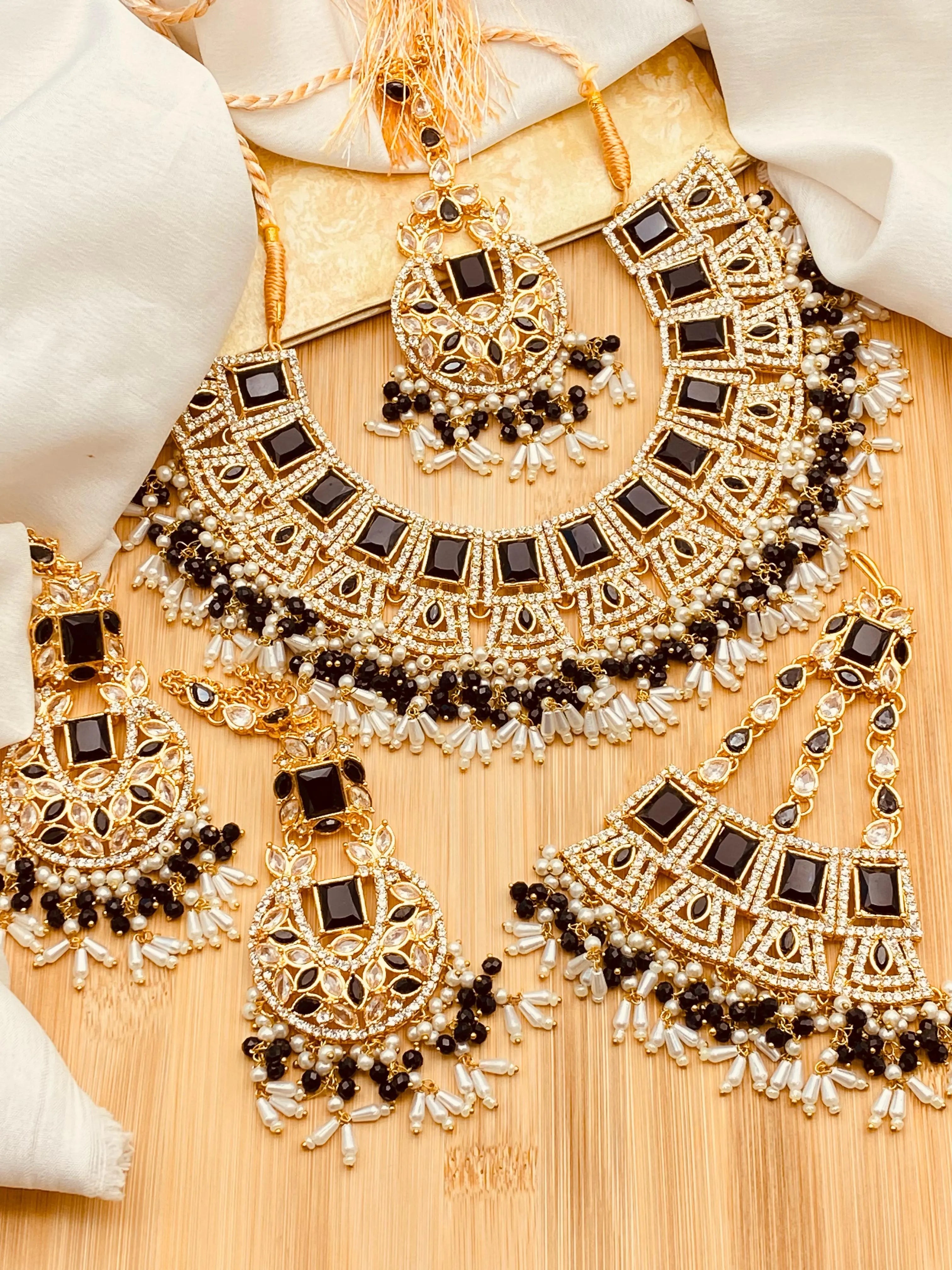 Zarcon Bridal Set NJ-1565 Nayab Jewellery