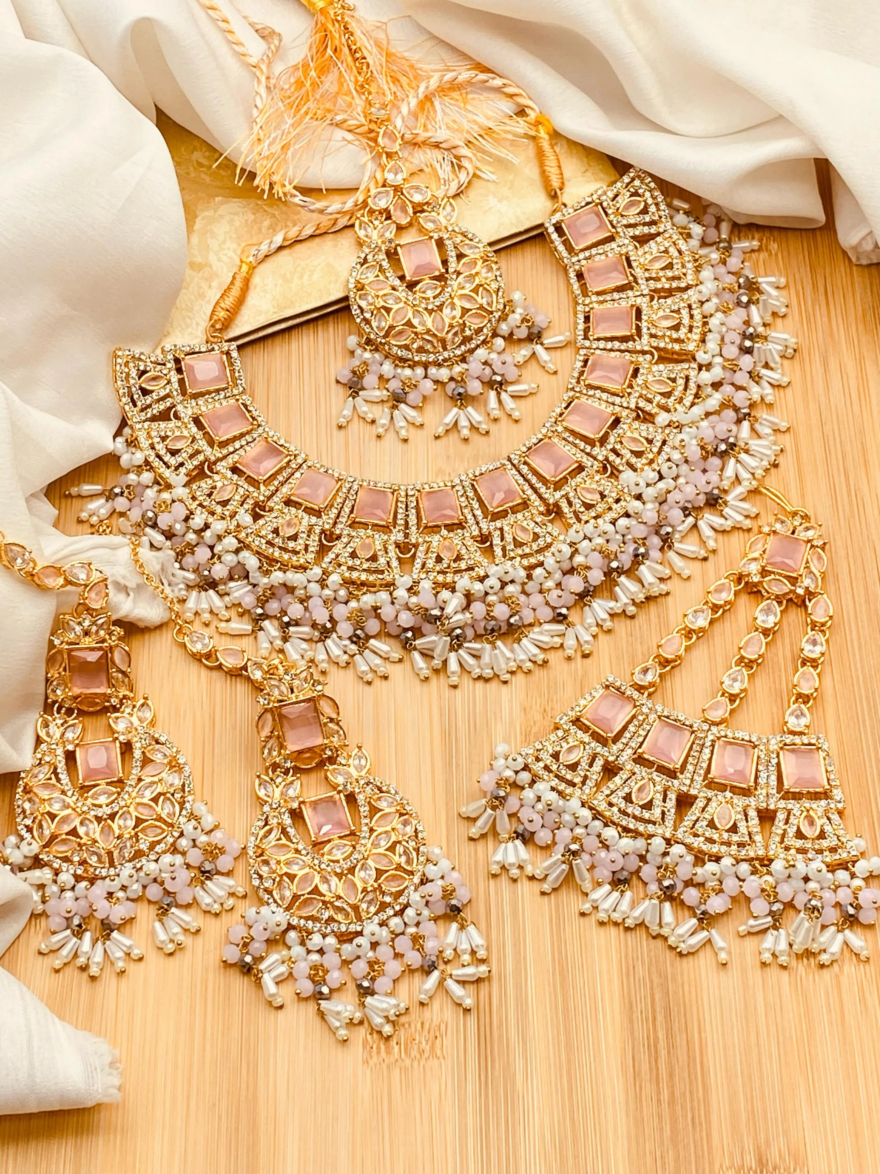 Zarcon Bridal Set NJ-1565 Nayab Jewellery