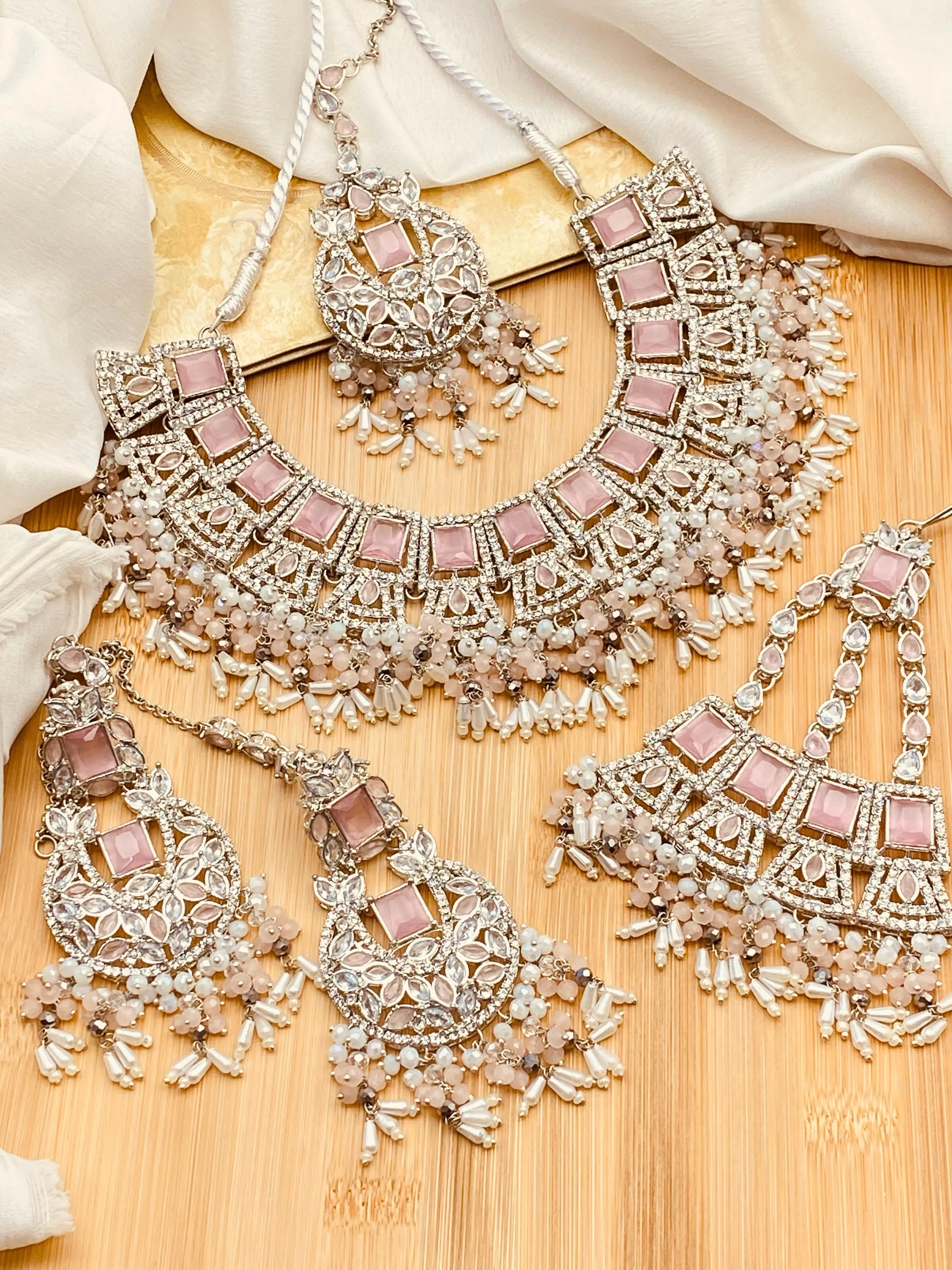 Zarcon Bridal Set NJ-1565 Nayab Jewellery