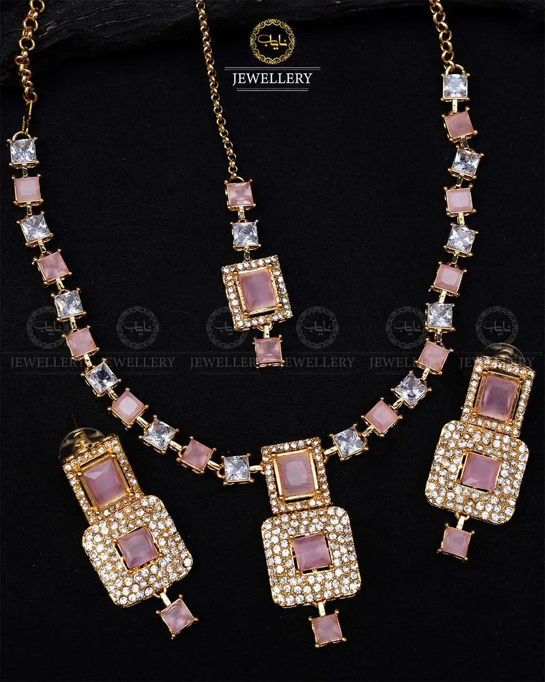 Zarcon Necklace set -1935-G Nayab Jewellery