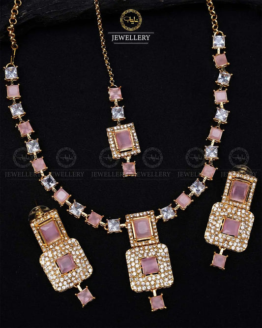 Zarcon Necklace set -1935-G Nayab Jewellery