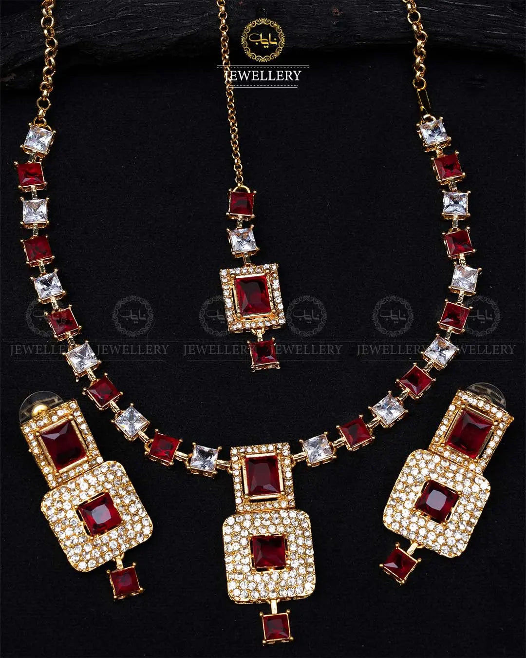 Zarcon Necklace set -1935-G Nayab Jewellery